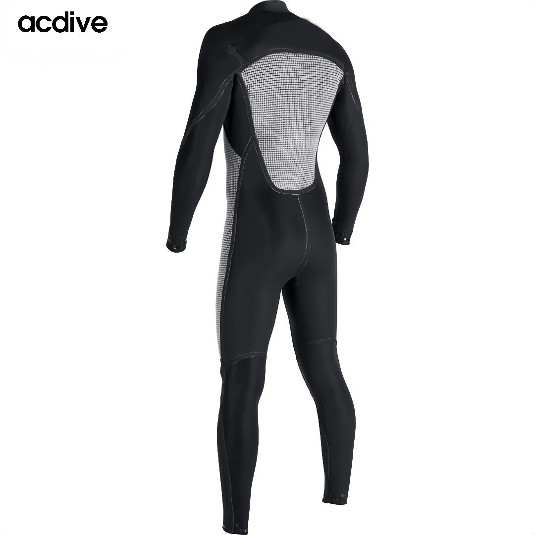 Acdive New Customized Super Stretchy 4/3mm Neoprene Chest Zipper Free Diving Kite Surfing Water Skiing Wetsuit - Image 4