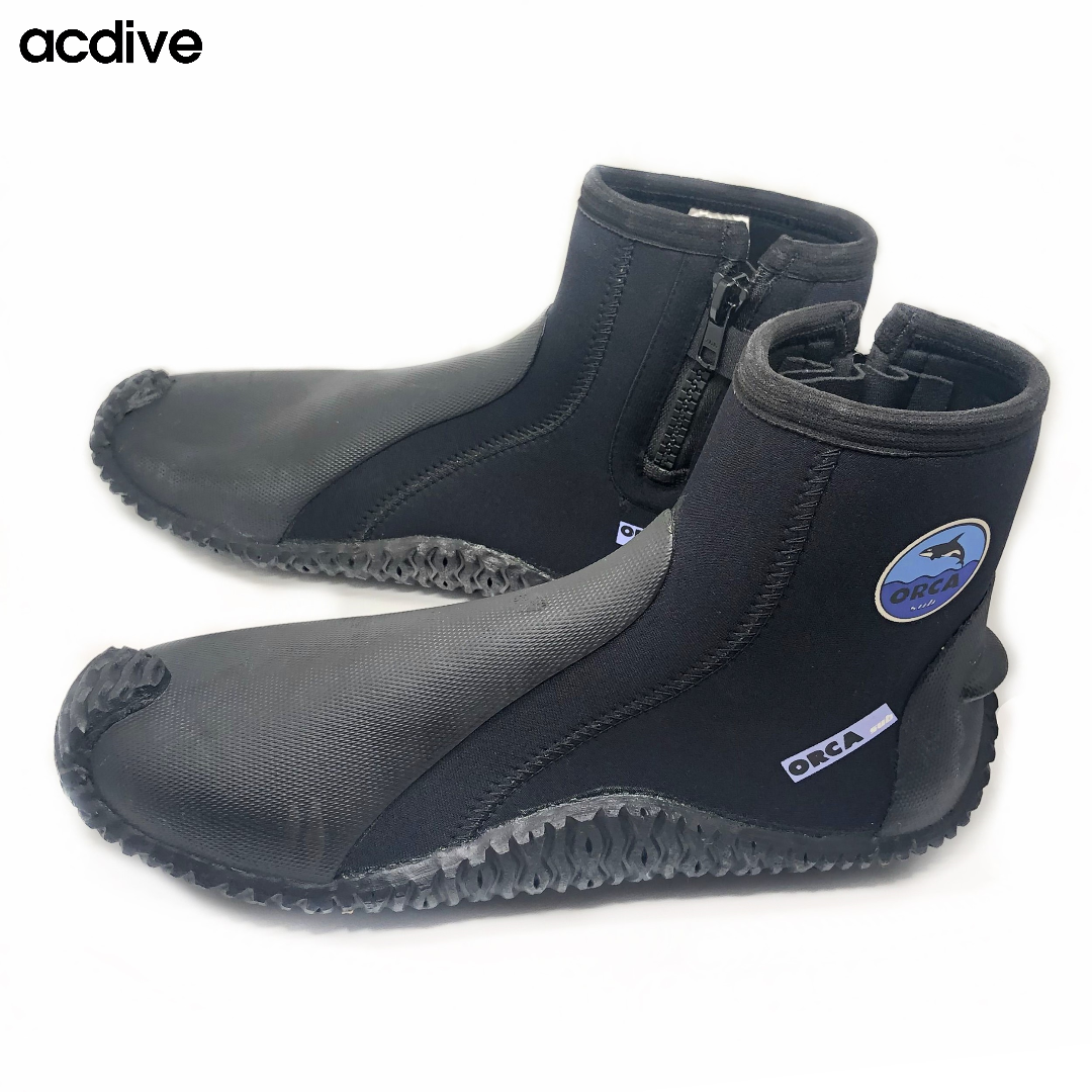 Factory Supply Diving Spearfishing Protection Zip Vulcanized 5mm Neoprene High Quality Fast Shipping Boot