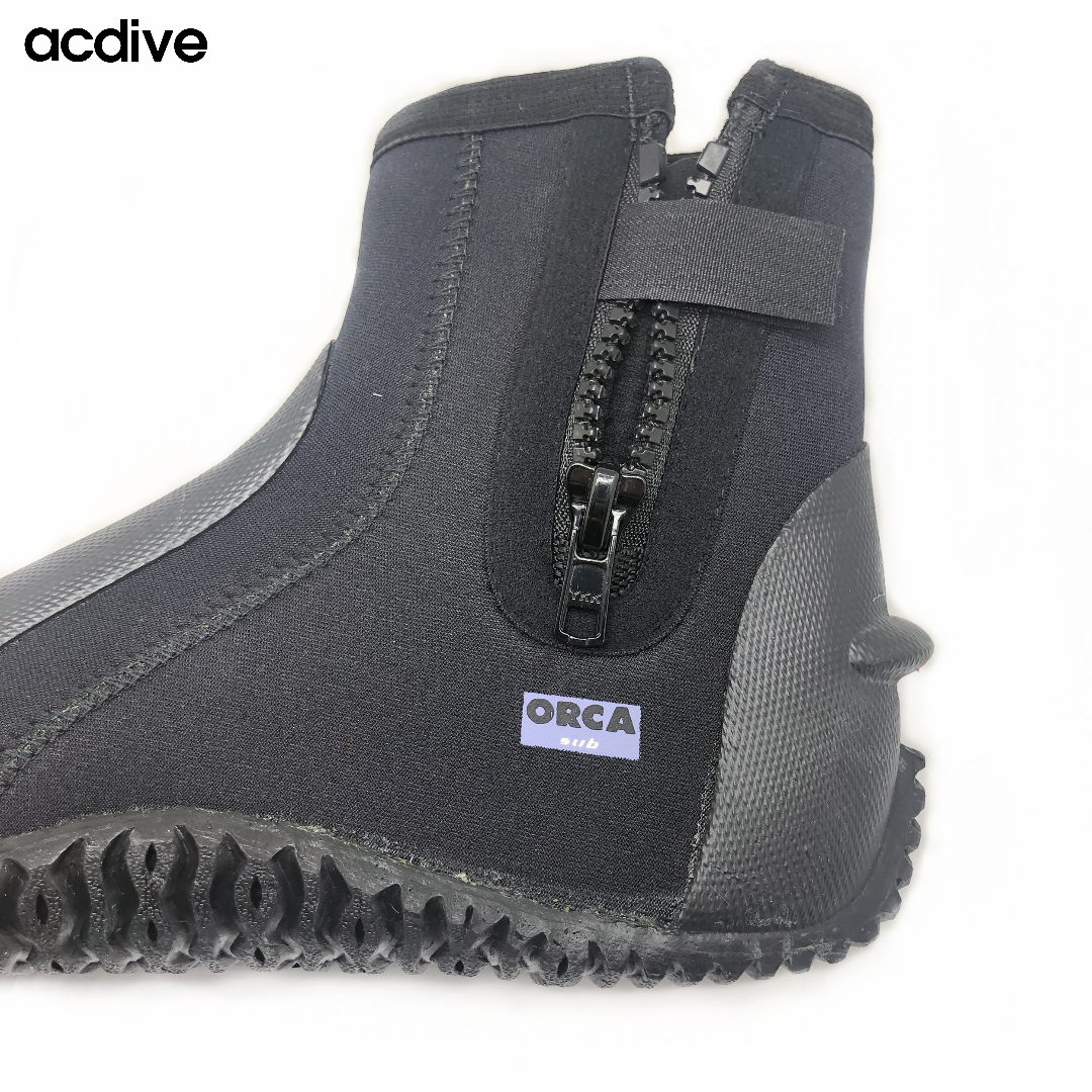 Factory Supply Diving Spearfishing Protection Zip Vulcanized 5mm Neoprene High Quality Fast Shipping Boot - Image 3