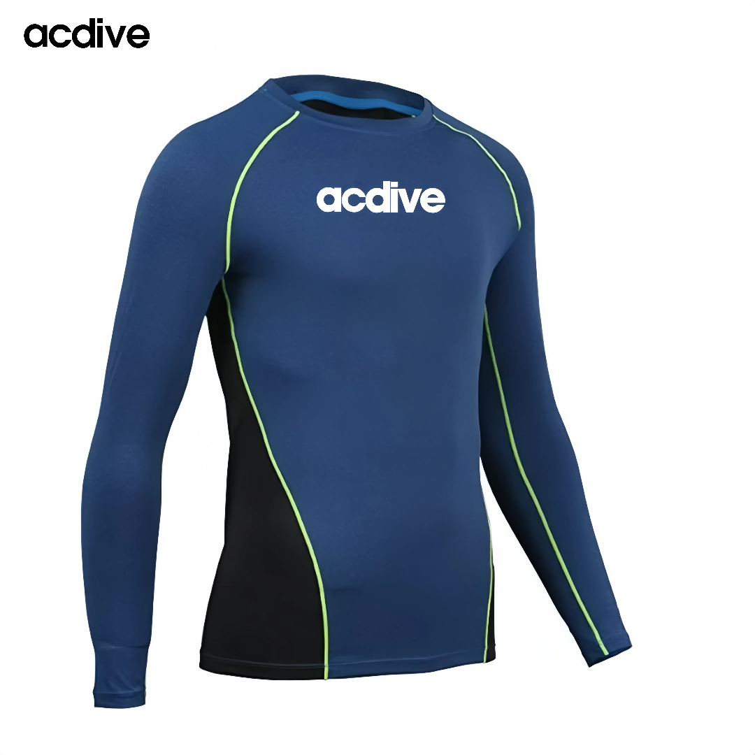 Customized Gym Bjj Sports Men Long Sleeve Compression Training MMA Factory Price Spandex Quick Dry Rash Guard - Image 4