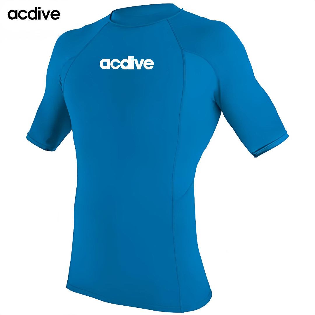 Acdive Half Sleeve Classic Swimming Training Cycling Spandex Fabric Upf 50+ Quick Dry Rash Guard