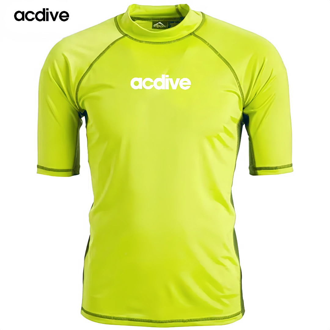 Acdive High Quality Anti-UV Spandex Fabric Half Sleeve Adult OEM ODM Pattern Aqua Sports Outdoor Rash Guard - Image 3