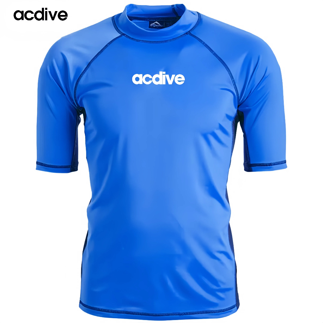 Acdive High Quality Anti-UV Spandex Fabric Half Sleeve Adult OEM ODM Pattern Aqua Sports Outdoor Rash Guard - Image 2