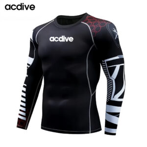 Customized Sublimation Long Sleeved Adult MMA Bjj Fitness Fighting Gym Sports Rash Guard