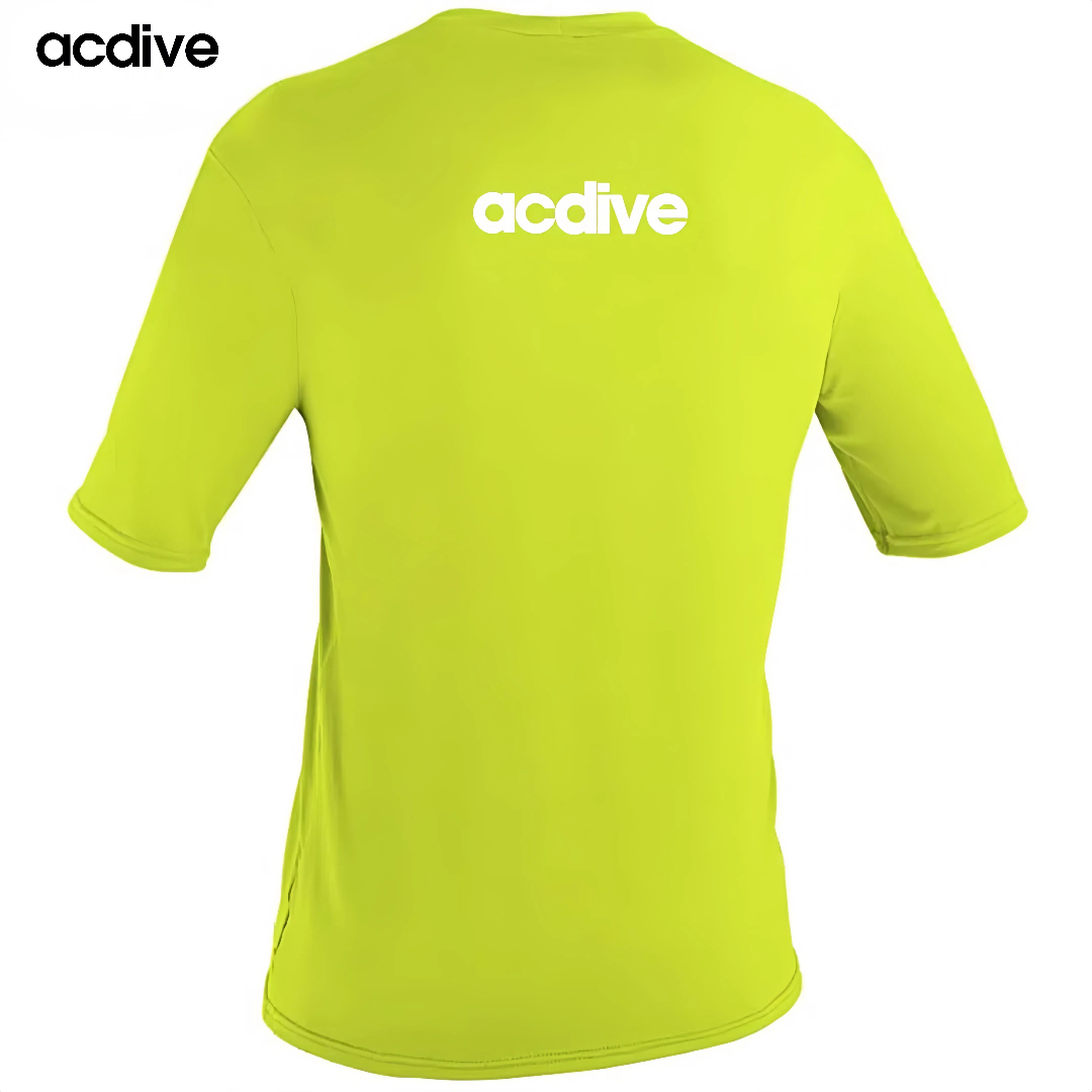 Adult Basic Pure Colors Customized Pattern Upf 50+ Half Sleeve Surfing Snorkeling Swimming Aqua Rash Guard - Image 2