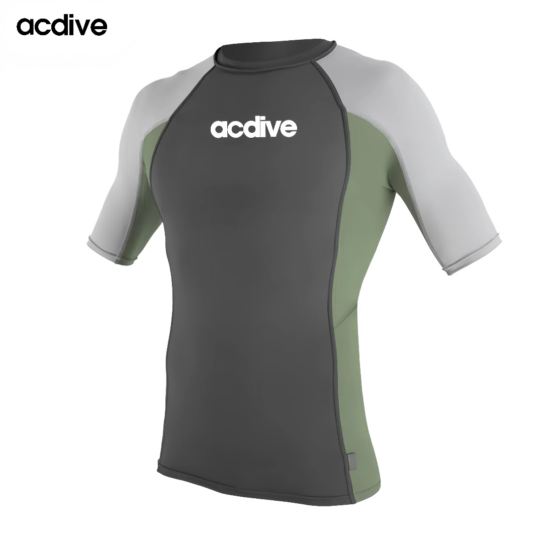 Short Sleeve Men Quick Dry Sports Upf 50+ Customized Stitching Colors Surfing Snorkeling Swimming Rash Guard - Image 3