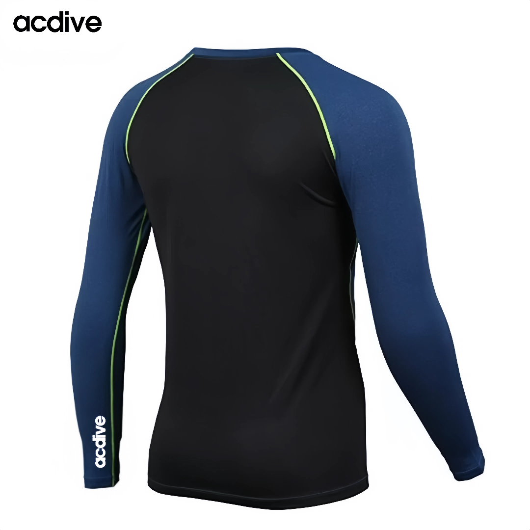 Customized Gym Bjj Sports Men Long Sleeve Compression Training MMA Factory Price Spandex Quick Dry Rash Guard - Image 3
