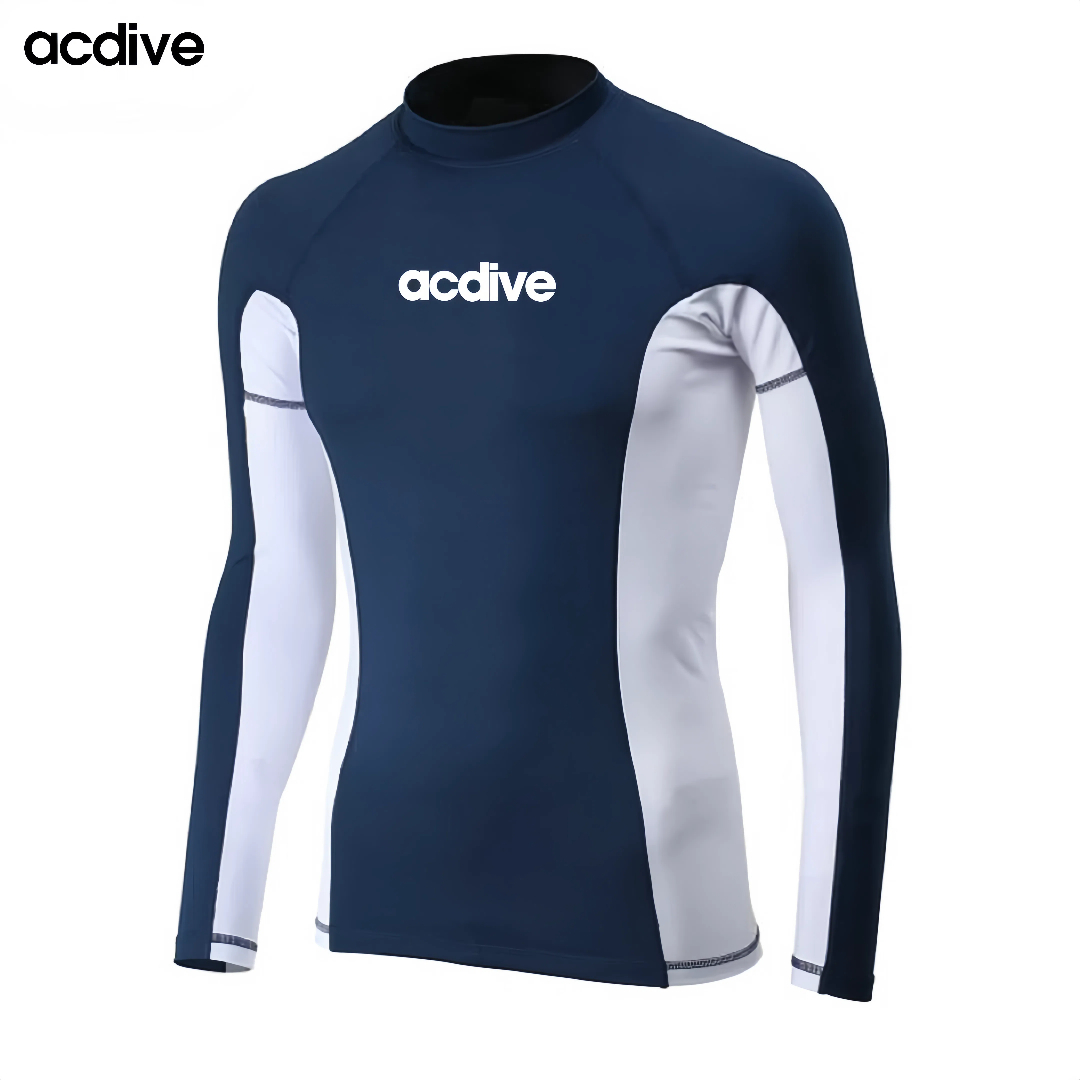 Hot Sale Men Long Sleeve Customized Upf 50+ Protective Skins Aqua Surfing Sailing Snorkeling Rash Guard - Image 4