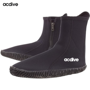 Customized High Top Cut Light Soft Rubber Sole 5mm Neoprene Scuba Diving Surfing Vulcanized Zip Anti-Slip Boot