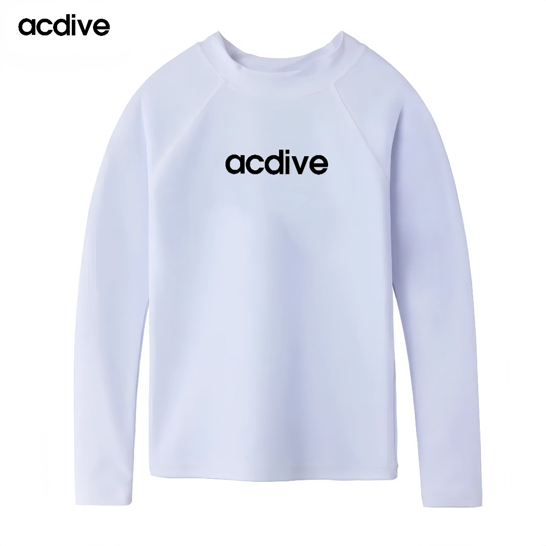 Acdive OEM ODM Children Long Sleeve Upf 50+ Sun Shirt Snorkeling Swimming Floating Aqua Rash Guard - Image 2