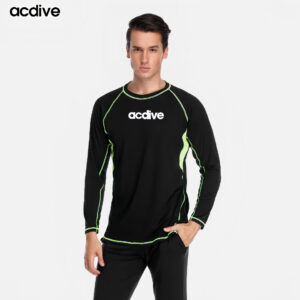 Acdive New Adult Long Sleeve OEM ODM Patterns UV Protective Surfing Snorkeling Sailing Water Skiing Rash Guard