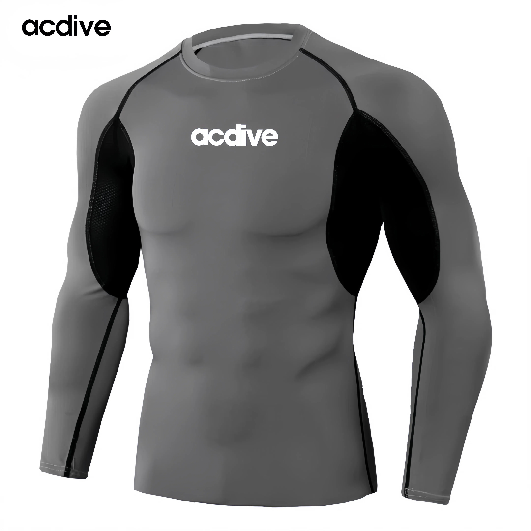 Acdive Customized Compression MMA Bjj Gym Sports Training Men Long Sleeve Muscle Fitness Rash Guard - Image 4