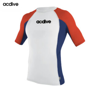 Short Sleeve Men Quick Dry Sports Upf 50+ Customized Stitching Colors Surfing Snorkeling Swimming Rash Guard