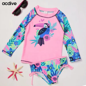 Hot Selling Kids Infant OEM ODM Printed Upf 50+ Two Pieces Swimming Training Floating Baby Toddler Swimsuit