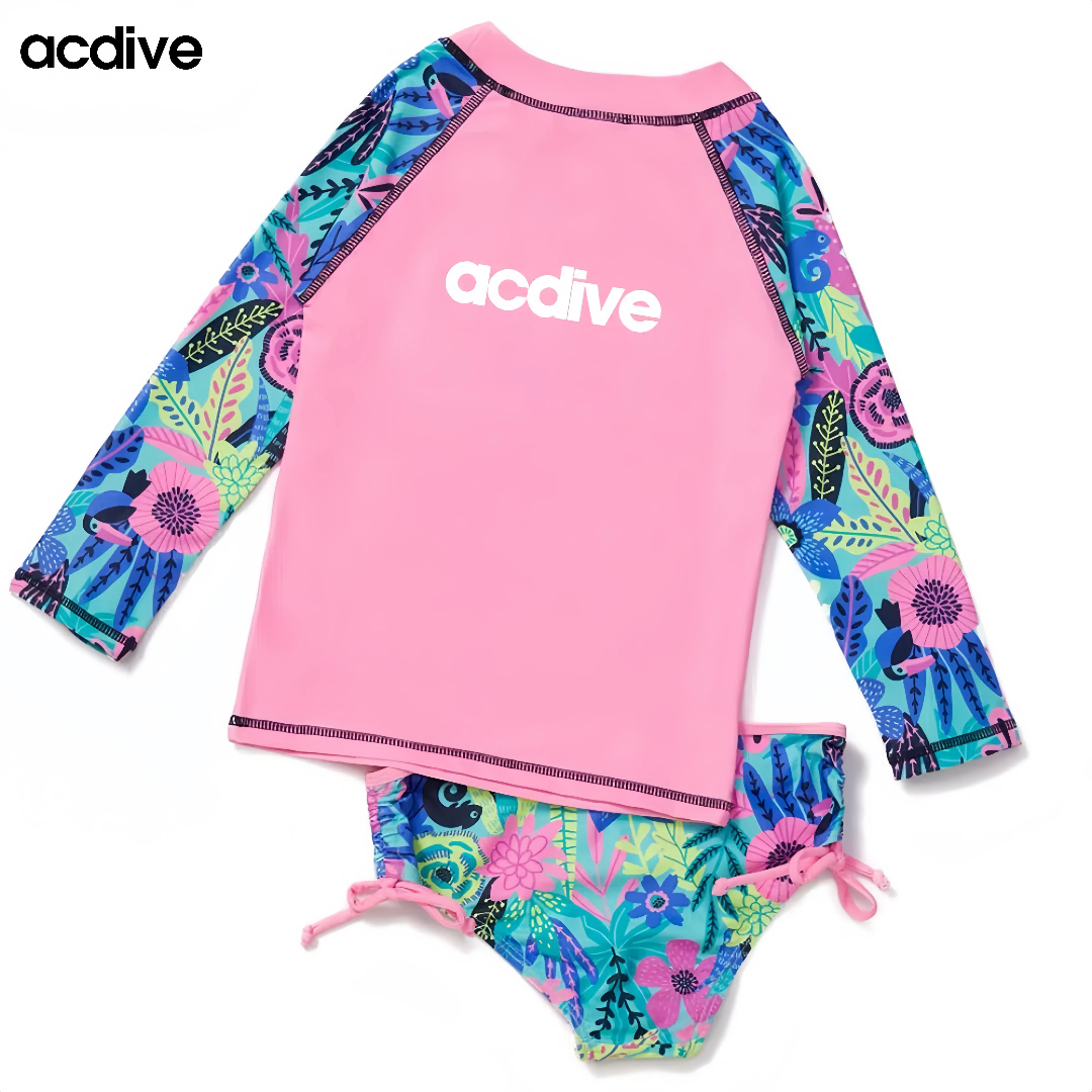 Hot Selling Kids Infant OEM ODM Printed Upf 50+ Two Pieces Swimming Training Floating Baby Toddler Swimsuit - Image 2