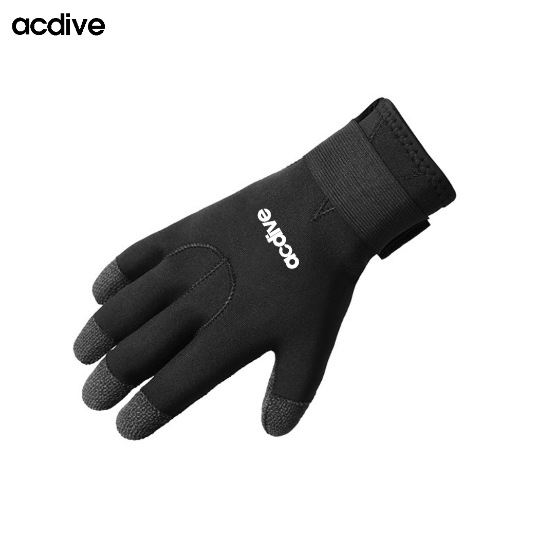 Acdive 5mm Cr Neoprene Thickened Titanium Coating Inside Wear-Resistant Cut-Proof Stab-Proof Kevlar Fishing Diving Gloves - Image 2