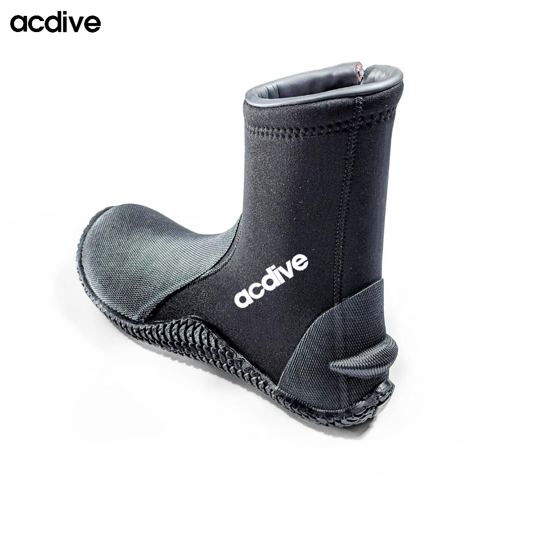 Acdive Customized Keep Warm Velvet Inside 5mm Neoprene High Top Scuba Diving Fishing Vulcanized Adult Boot - Image 2