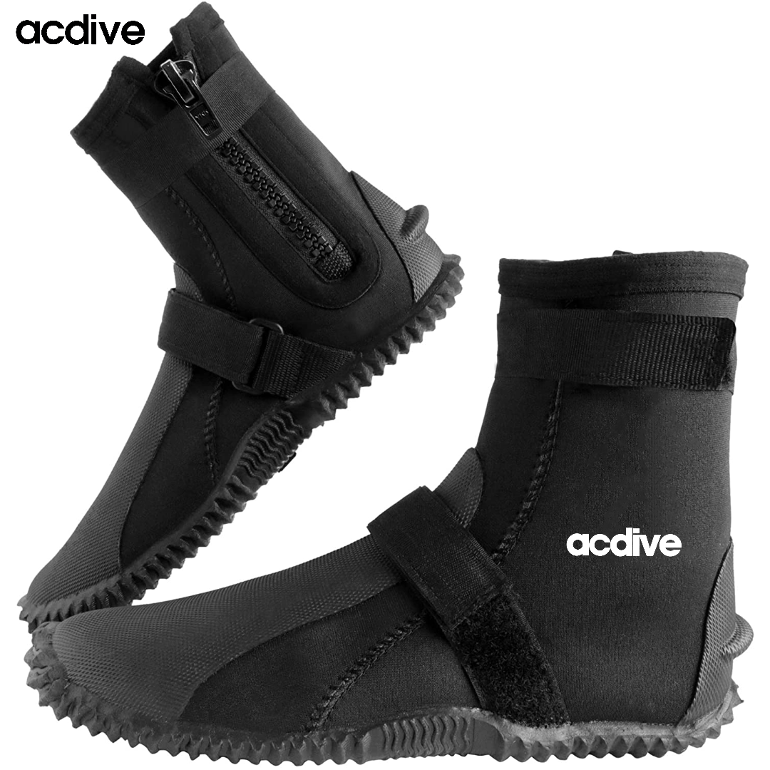 Acdive 5mm Neoprene Vulcanized Diving Spearfishing Adult with Strap Brand Customized Aqua Thermal Boot