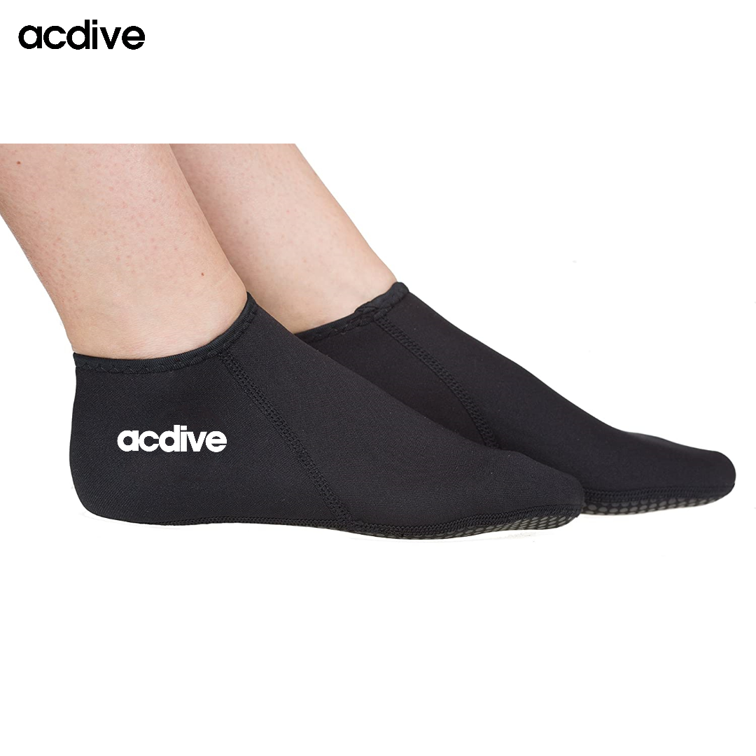 Acdive Customized 2mm Neoprene Low Cut Diving Snorkeling Sailing Non-Slip Aqua Sports Sand Proof Socks - Image 2