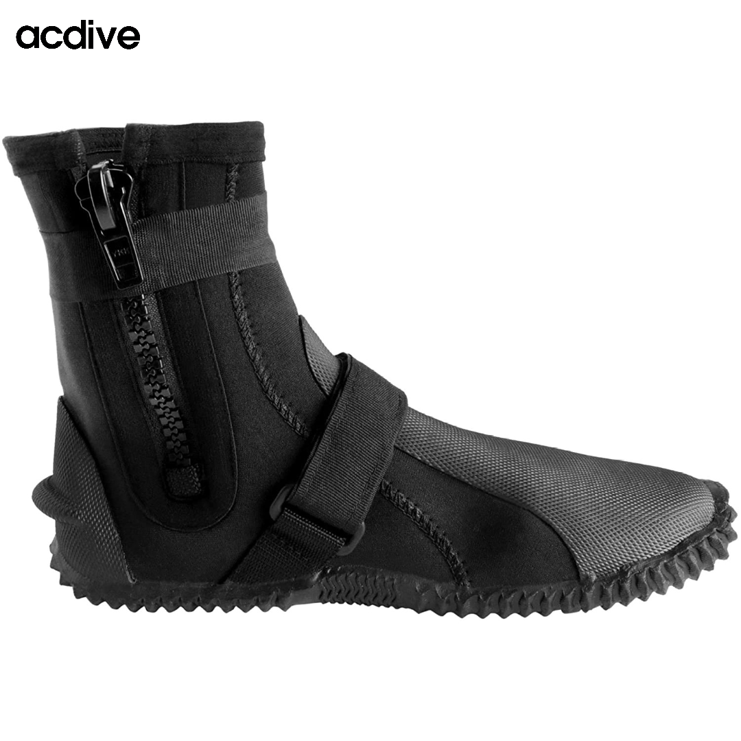 Acdive 5mm Neoprene Vulcanized Diving Spearfishing Adult with Strap Brand Customized Aqua Thermal Boot - Image 2