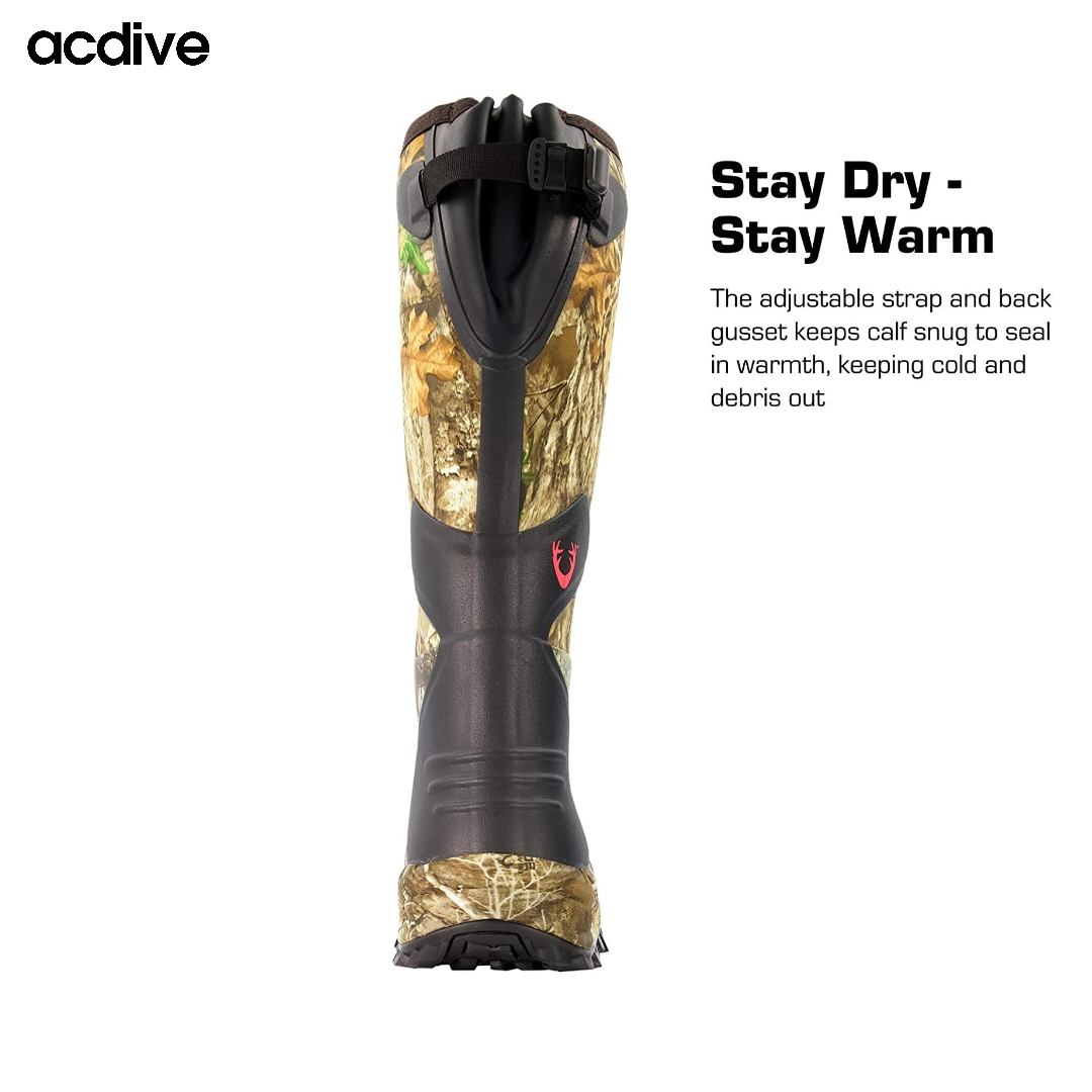 High Quality Insulated Waterproof Platform 5mm Neoprene Outdoor Camo Hunting High Top Vulcanized Boot - Image 4