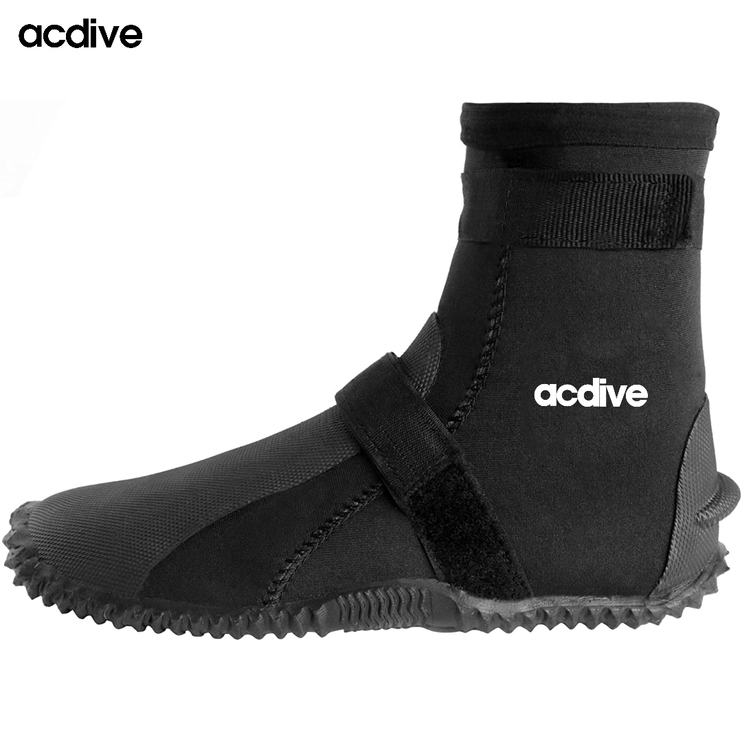 Acdive 5mm Neoprene Vulcanized Diving Spearfishing Adult with Strap Brand Customized Aqua Thermal Boot - Image 3